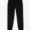 Versace Clothing Black Velvet Baroque Sweat Pants