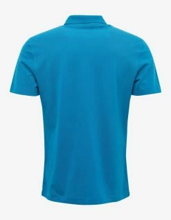 Versace Blue Medusa Crest Polo T-Shirt