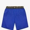 Versace Gym Blue Greek Key Long Swim Shorts Clothing