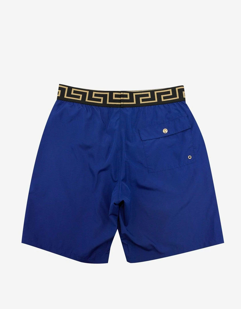 Wholesale π₯ Versace Gym Clothing Blue Greek Pattern Long Swim Shorts π 4 Versace Gym Clothing Blue Greek Pattern Long Swim Shorts