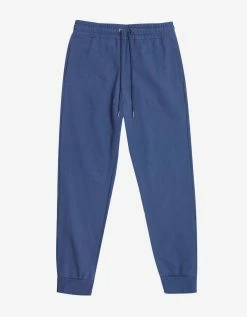 Versace Gym Blue Medusa Embroidery Sweat Pants Clothing