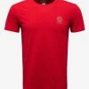 Versace Gym Red Stretch Cotton T-Shirt