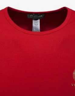 Best Sale ๐ Versace Gym Red Stretch Cotton T-Shirt โญ 8 Versace Gym Red Stretch Cotton T-Shirt