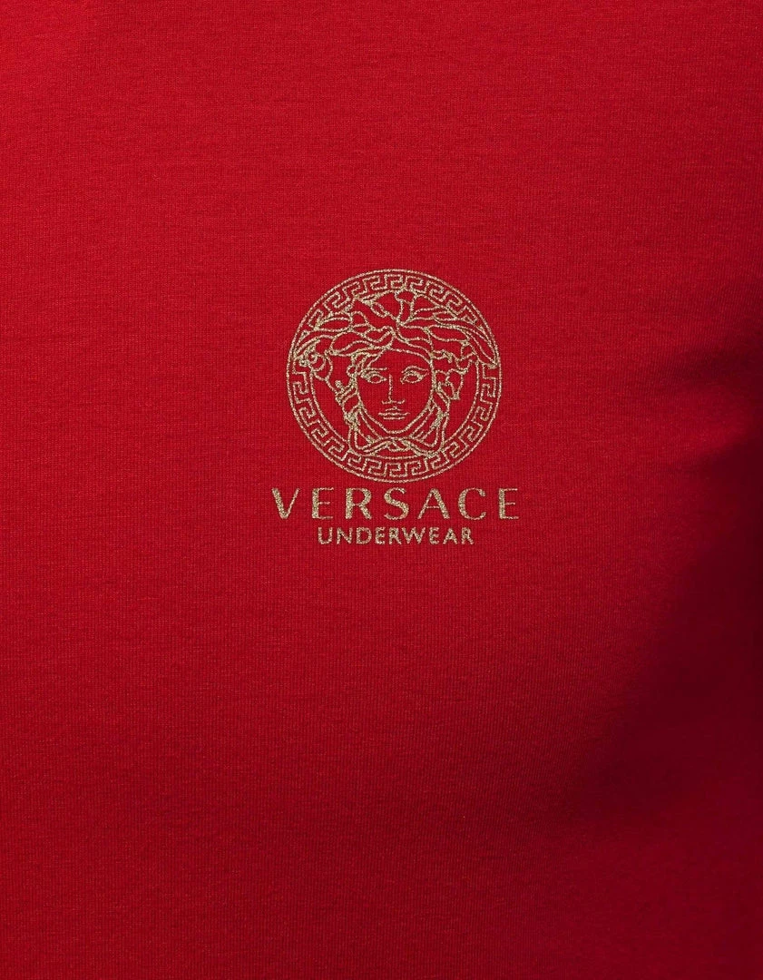 Best Sale ๐ Versace Gym Red Stretch Cotton T-Shirt โญ 6 Versace Gym Red Stretch Cotton T-Shirt