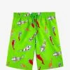 Vilebrequin Wasabi Green Carp Print Moorea Swim Shorts