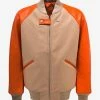 Y-3 Khaki And Orange Classic Varsity Jacket