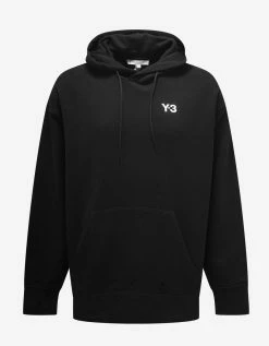 Y-3 Black 20th Anniversary Classic Chest Logo Hoodie Clothing