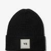 Y-3 Accessories Black Classic Beanie Hat