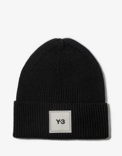Y-3 Accessories Black Classic Beanie Hat