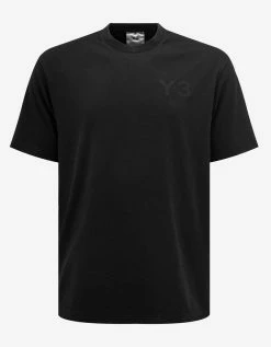Y-3 Black Classic Chest Logo T-Shirt Clothing