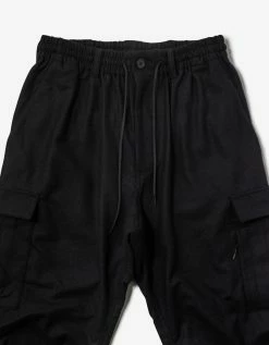 Y-3 Black Classic Wool Flannel Cargo Pants