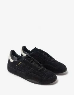 Y-3 Footwear Black Gazelle Suede Leather Trainers