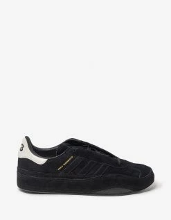 Y-3 Footwear Black Gazelle Suede Leather Trainers