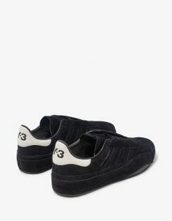 Y-3 Footwear Black Gazelle Suede Leather Trainers