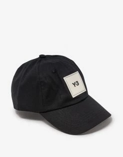 Y-3 Black Square Label Cap