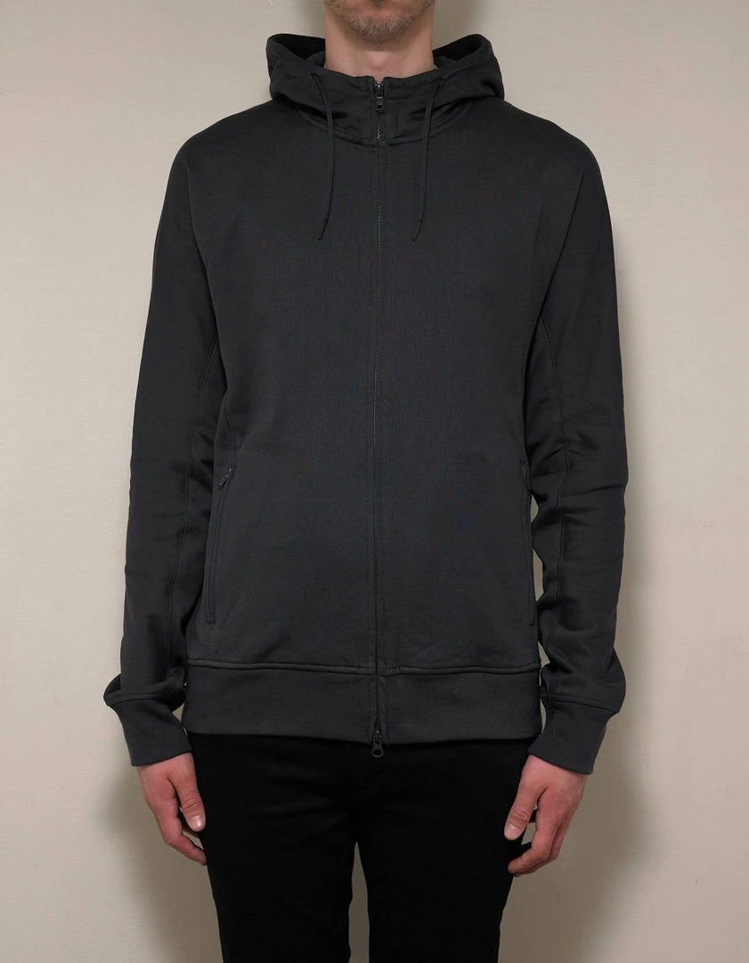 Brand new 🎉 Clothing Carbon Grey Y-3 Print Zip Hoodie ✔️ 6 Clothing Carbon Grey Y-3 Print Zip Hoodie