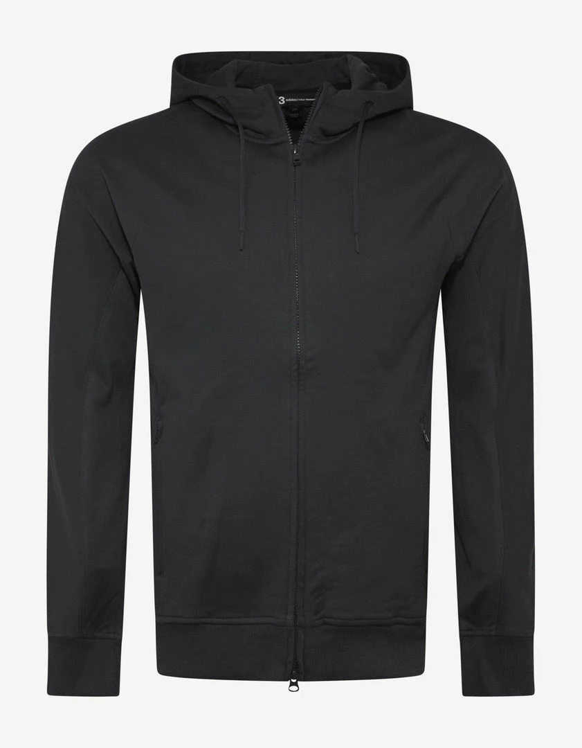 Brand new 🎉 Clothing Carbon Grey Y-3 Print Zip Hoodie ✔️ 3 Clothing Carbon Grey Y-3 Print Zip Hoodie