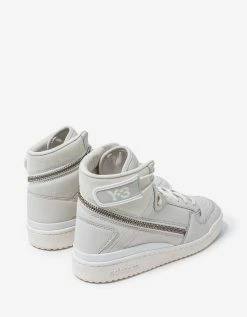 Y-3 Forum White High Top Trainers Footwear