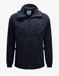 Y-3 Clothing Navy Blue Ripstop Windbreaker