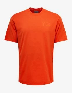 Y-3 Orange Classic Chest Logo T-Shirt Clothing