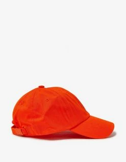 Y-3 Orange Square Label Cap Accessories