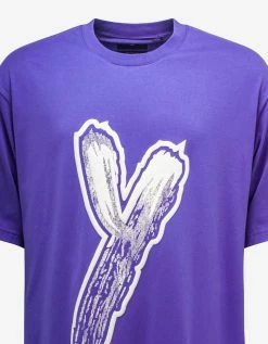 Hot Sale π₯ Y-3 Purple Logo Print Oversized T-Shirt Clothing π 10 Y-3 Purple Logo Print Oversized T-Shirt Clothing