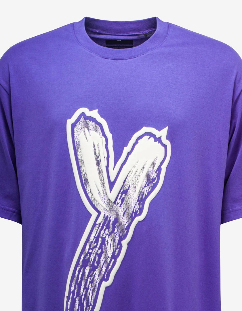 Hot Sale π₯ Y-3 Purple Logo Print Oversized T-Shirt Clothing π 5 Y-3 Purple Logo Print Oversized T-Shirt Clothing