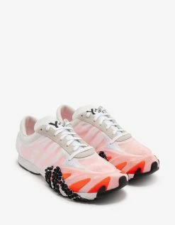 Deals Zoofashions Store 31 Y-3 Rehito White & Orange Trainers
