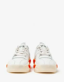 Flash Sale ⌛ Y-3 White & Orange Hokori III Trainers 🎁 12 Y-3 White & Orange Hokori III Trainers